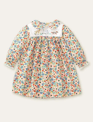 Animal Embroidery Floral Full Printed Dress - Mini Taylor